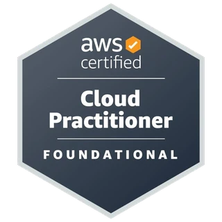 AWS Certified Cloud Practitioner badge